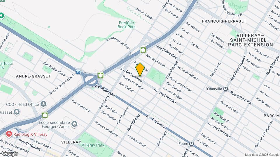 7931 De Lorimier Av Map and Location Details