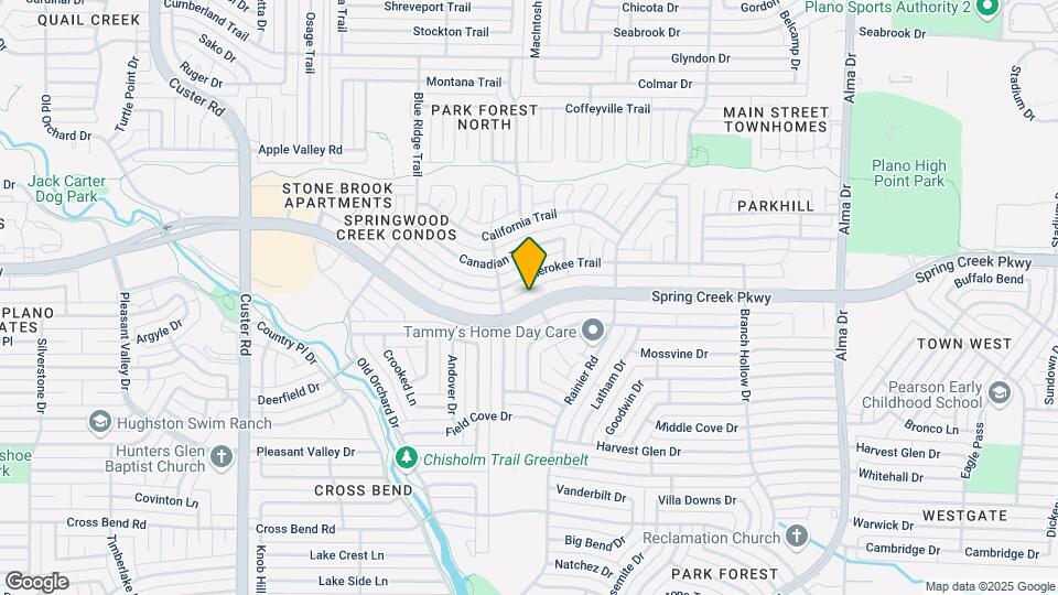 1527 W Spring Creek Pkwy Map and Location Details