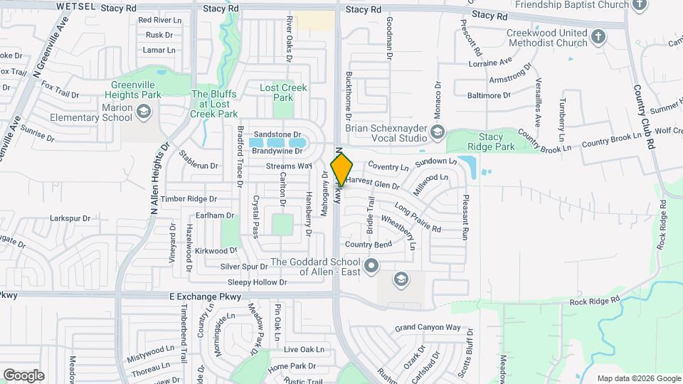 1601 Long Prairie Ct Map and Location Details