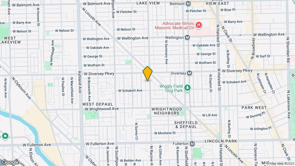 2724 N Racine Ave Map and Location Details