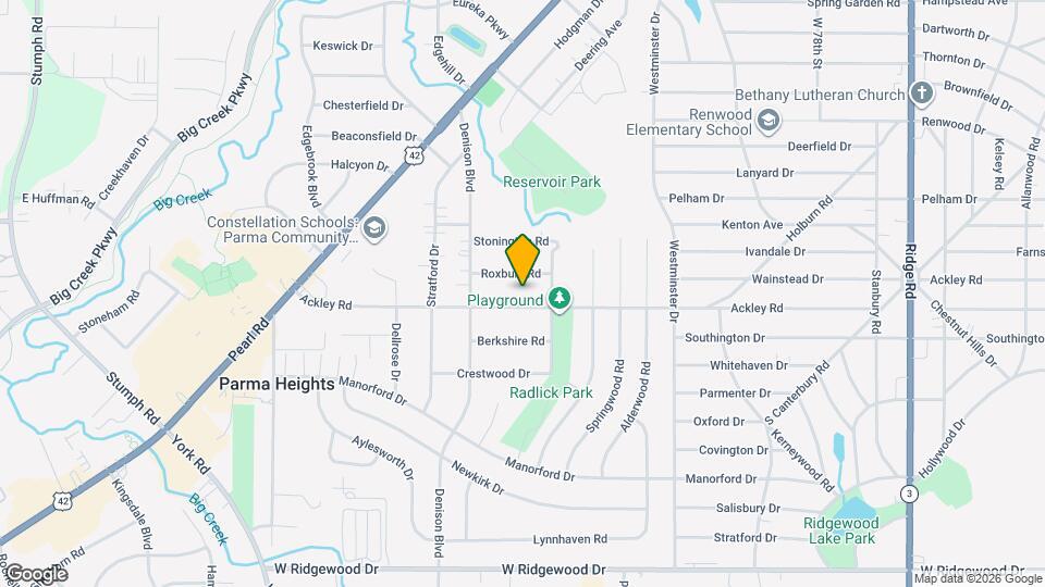 9326 Ackley Rd Map and Location Details
