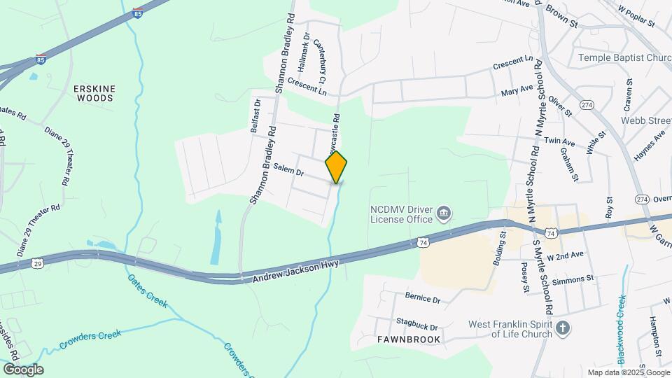 542 Newcastle Rd Map and Location Details