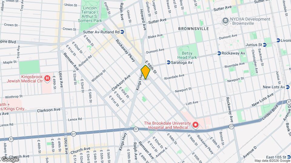 317 E 96th St, Unit 2 Mapa y Detalles de la Ubicación