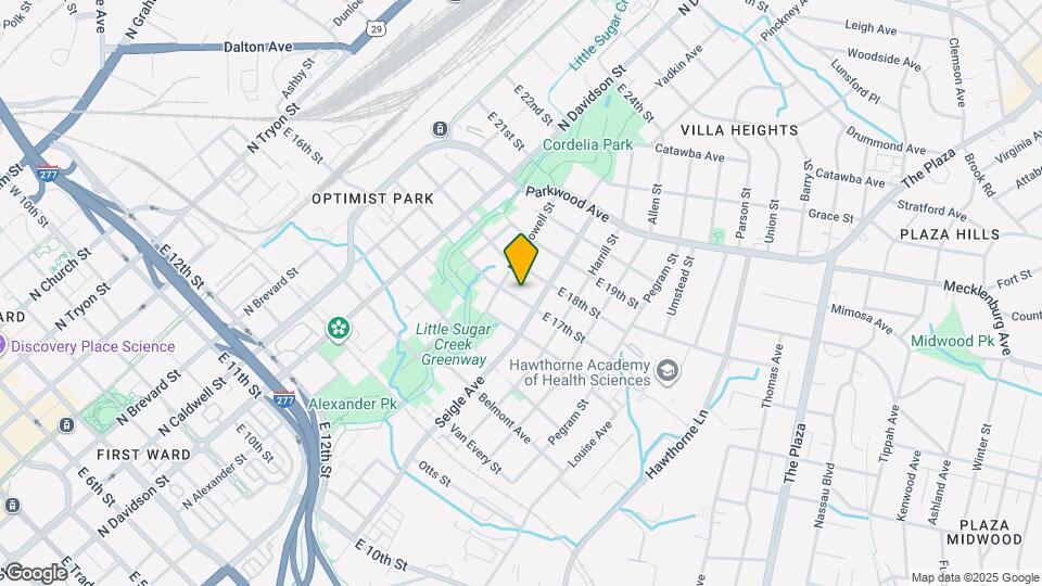 817 E 17th St Map and Location Details