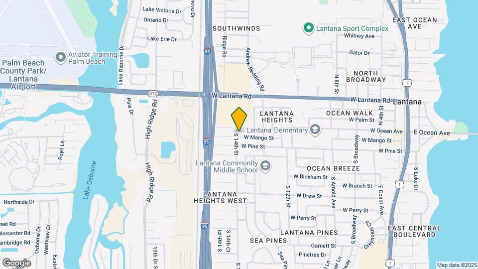 1351 W Mango St Map and Location Details