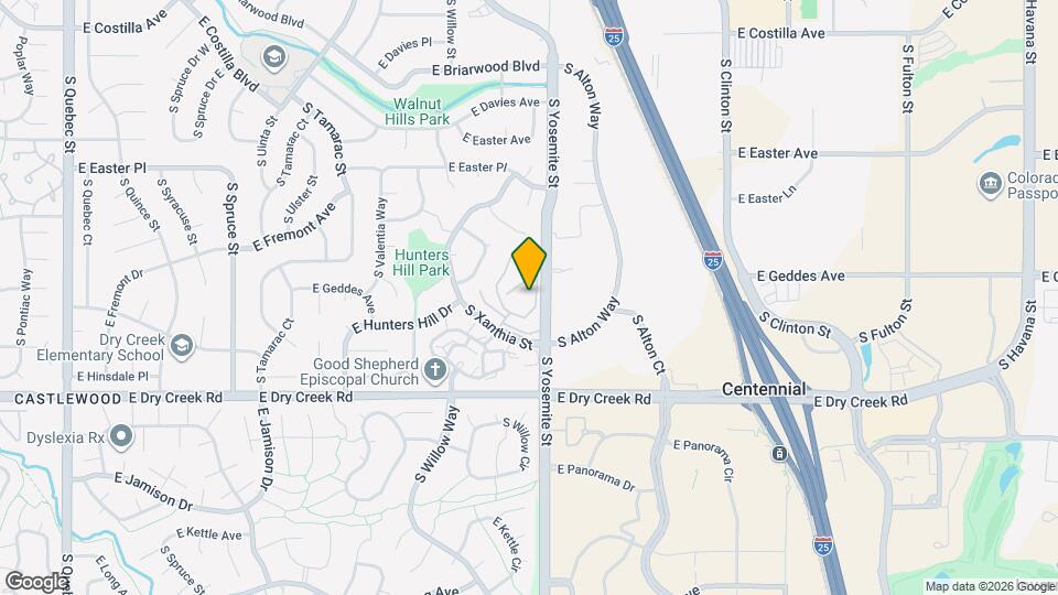 7307 S Xenia Cir Map and Location Details