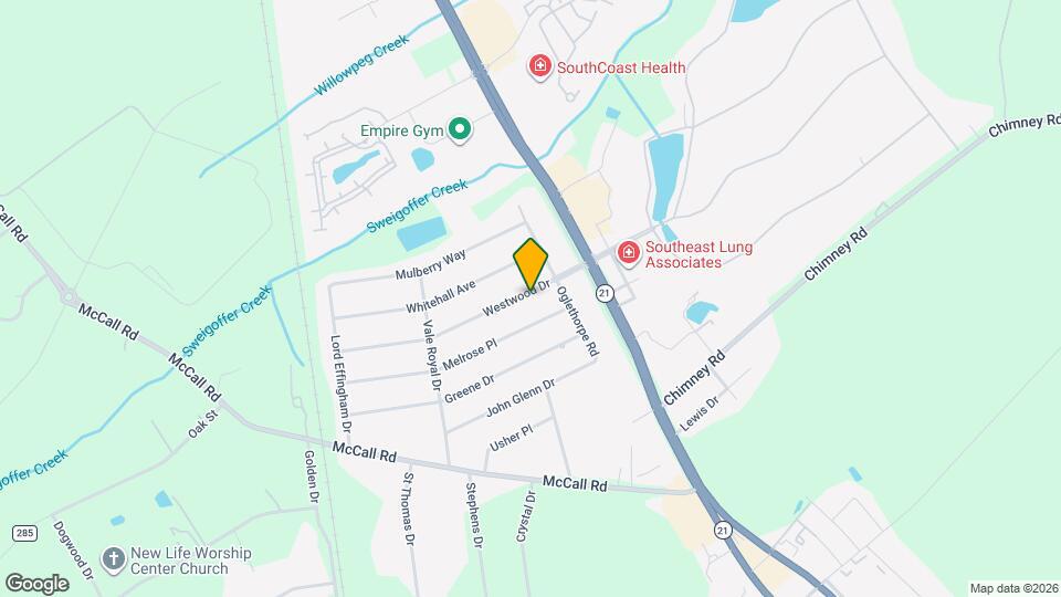 105 Westwood Dr Map and Location Details