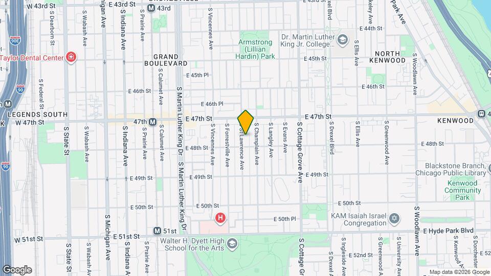 4745 S Saint Lawrence Ave Map and Location Details