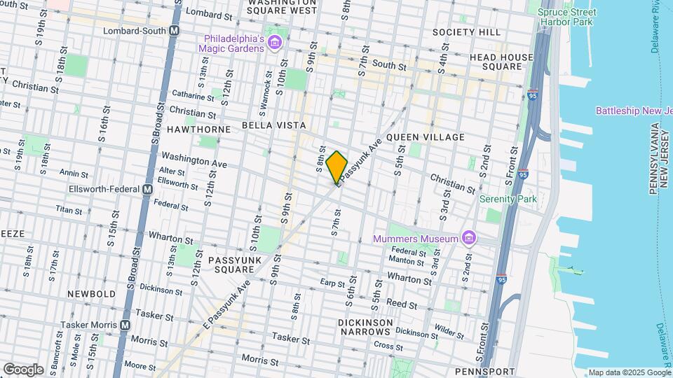 1015 E Passyunk Ave, Unit Floor #1 Map and Location Details