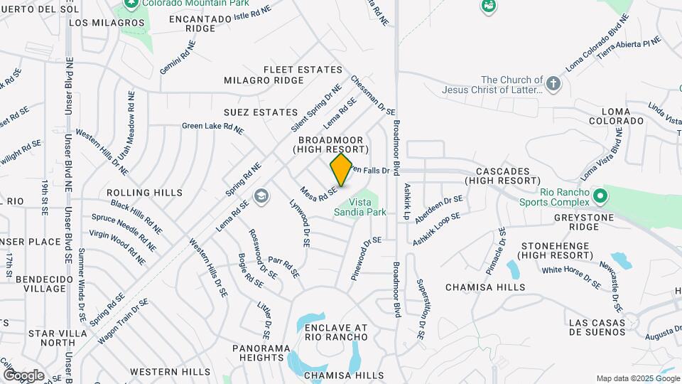 2816 Mesa Rd SE Map and Location Details