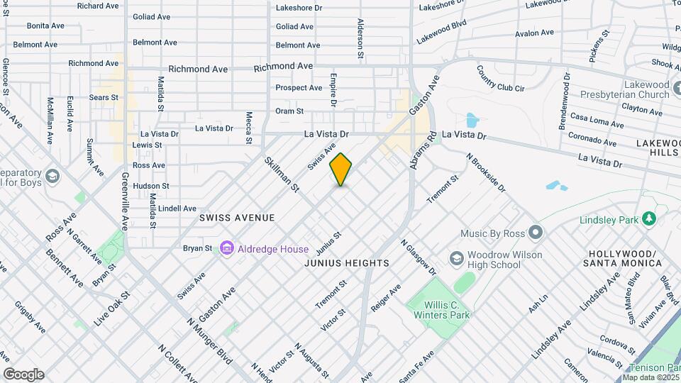 5916 Gaston Ave Mapa y Detalles de la Ubicación