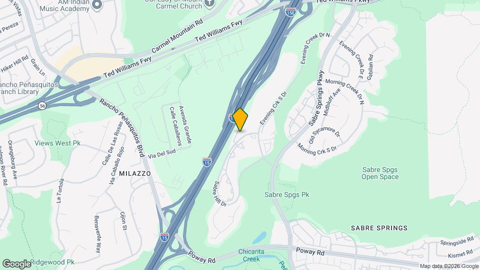 10911 Sabre Hills Dr Map and Location Details