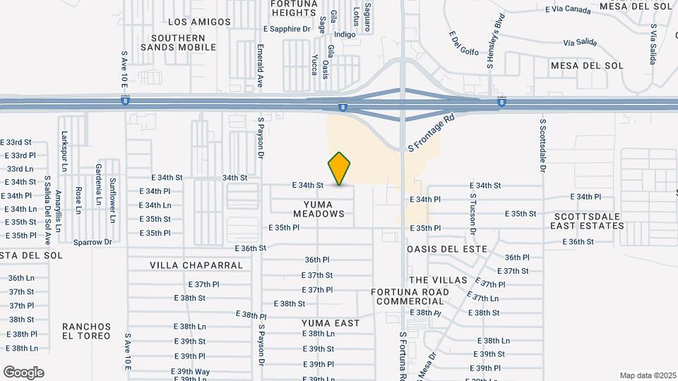 10723 E 34th St Map and Location Details