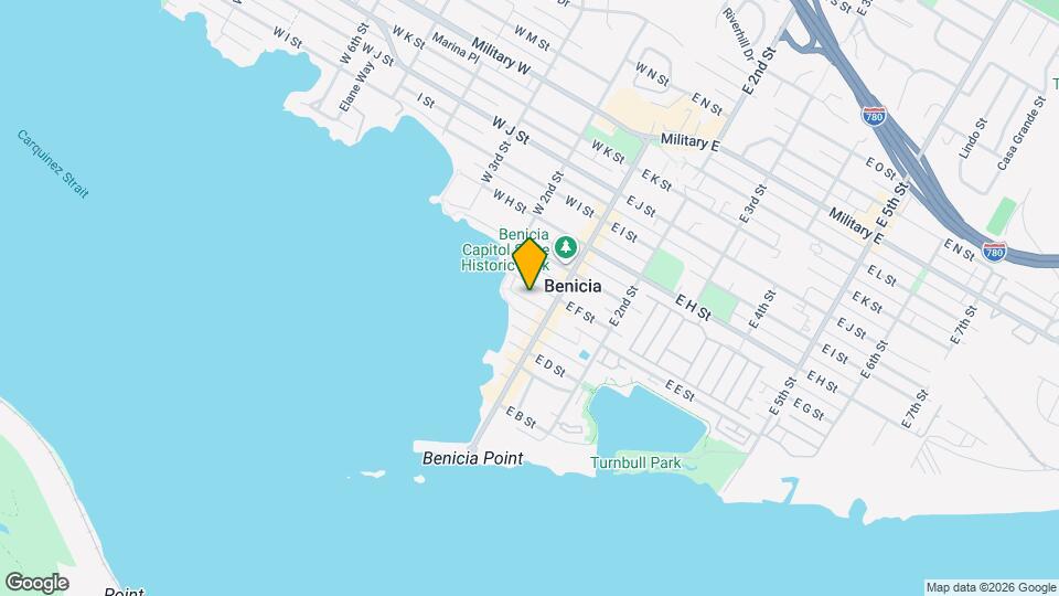 136 W F St, Unit Water and 1st Street Map and Location Details