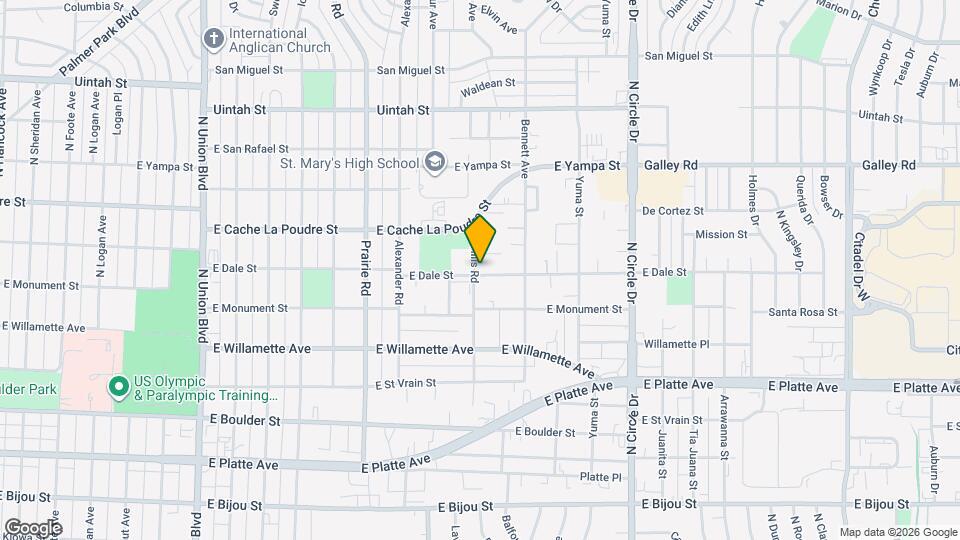 2502 E Dale St Map and Location Details