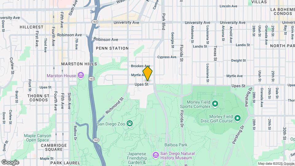 1616 Upas St Map and Location Details