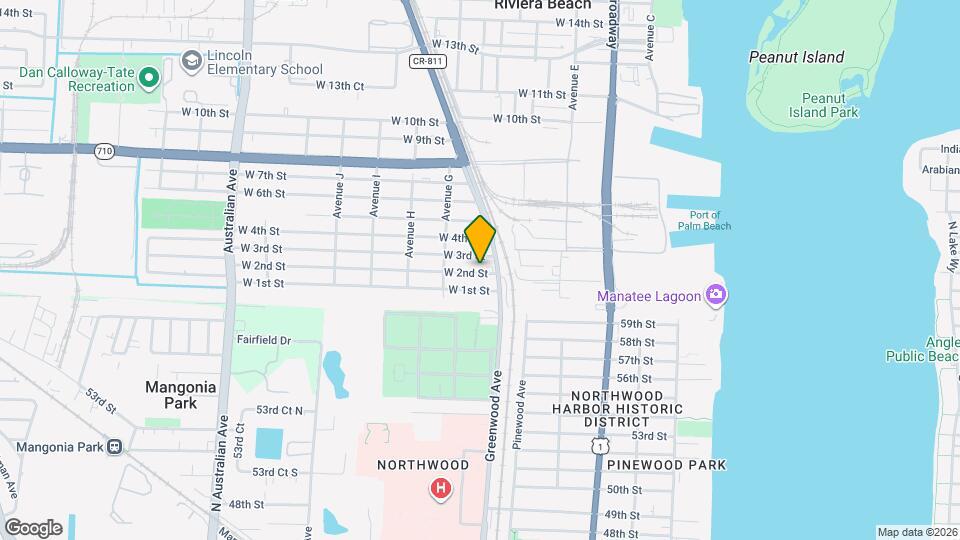 522 W 2nd St Map and Location Details