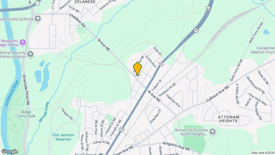 207 Reynolds St NE Map and Location Details