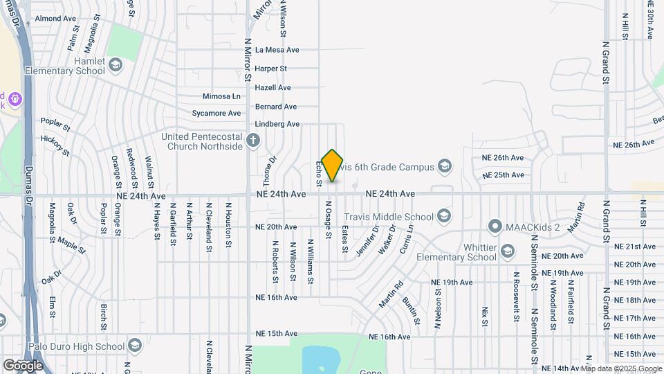 2403 N Osage St Map and Location Details