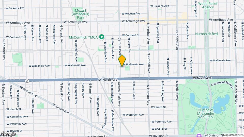 1641 N Central Park Ave Map and Location Details