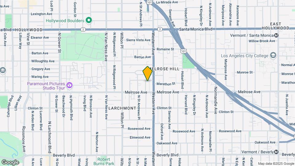 744 N Manhattan Pl Map and Location Details