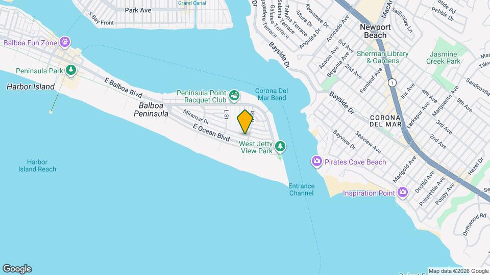 2035 Miramar Dr Map and Location Details