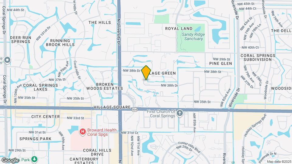 8965 NW 38th Dr Map and Location Details