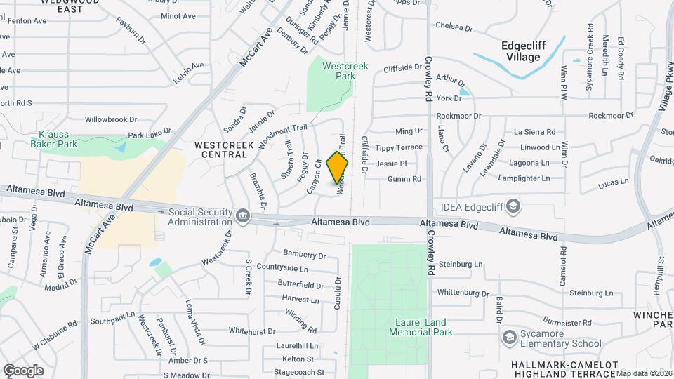 6408 Woodstream Trail Map and Location Details