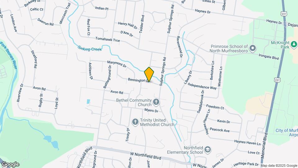 2319 Bennington Dr Map and Location Details