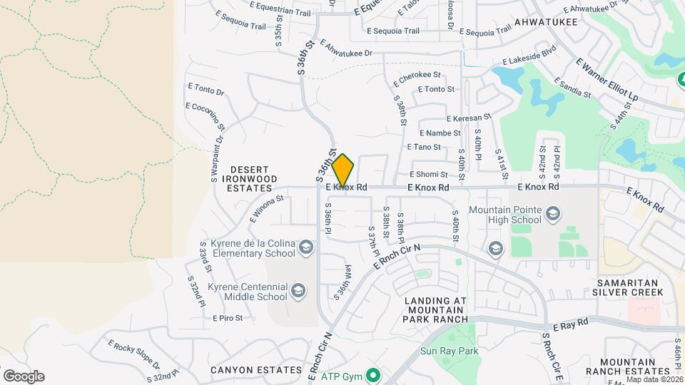3630 E Goldfinch Gate Ln Map and Location Details