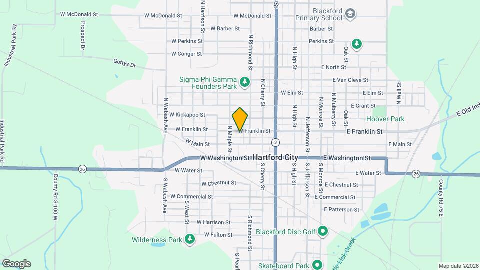 521 W Franklin St Map and Location Details