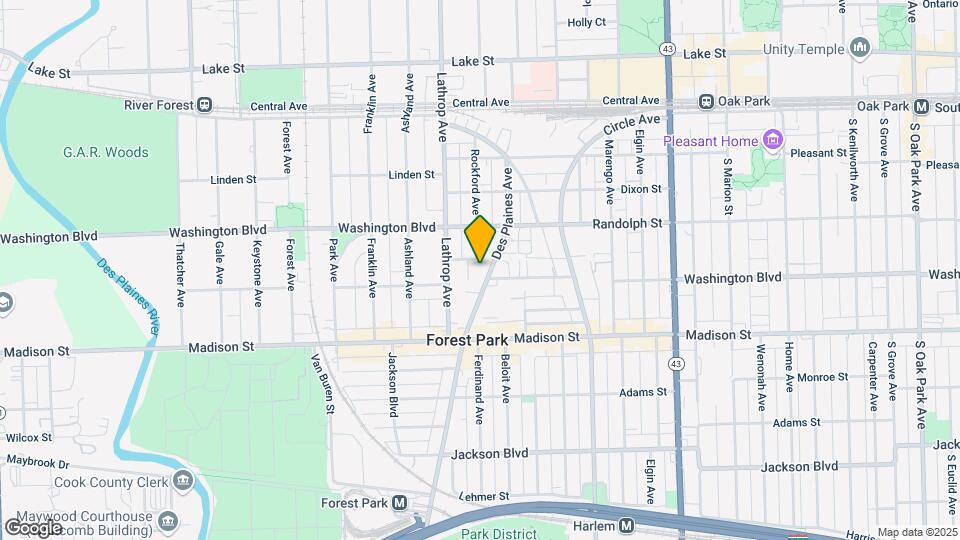 241 Des Plaines Ave. Mapa y Detalles de la Ubicación