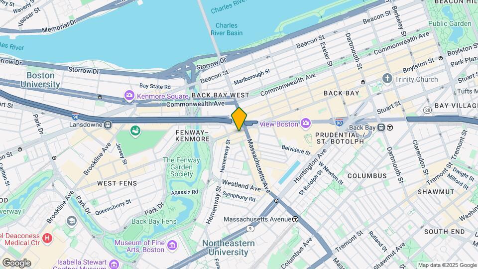 1088 Boylston St, Unit PH2 Map and Location Details