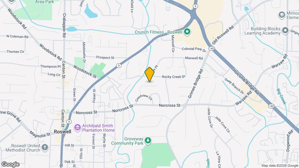 1160 Saratoga Rd Map and Location Details