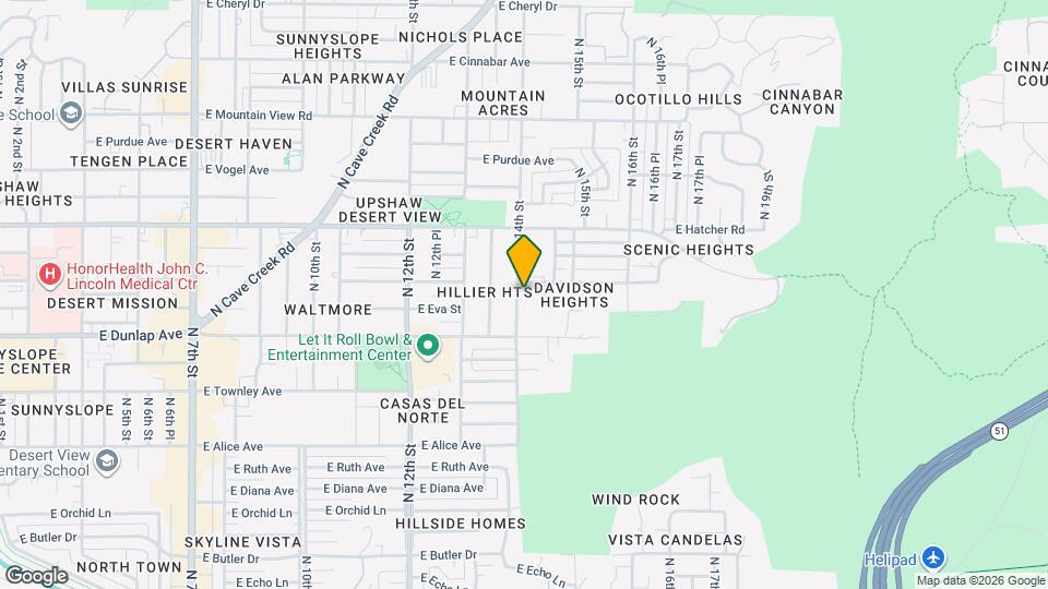 9037 N 14th St Map and Location Details