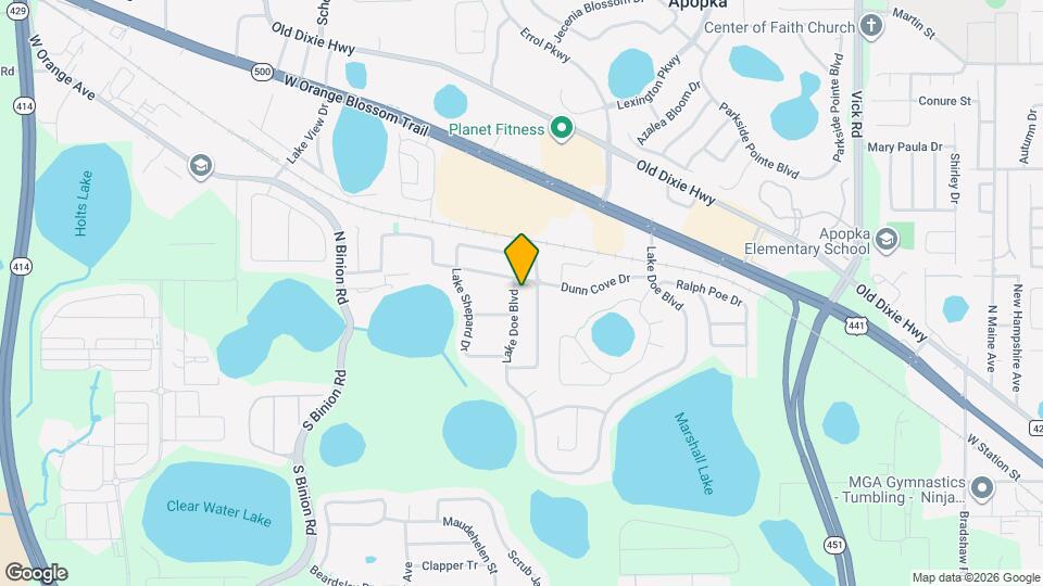 1026 Lake Doe Blvd Mapa y Detalles de la Ubicación