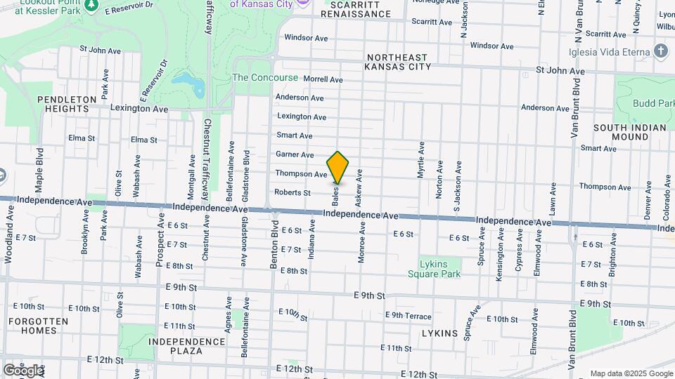3502 Roberts Ave Map and Location Details