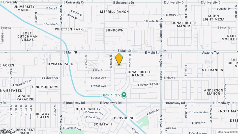 10442 E Arcadia Ave Map and Location Details