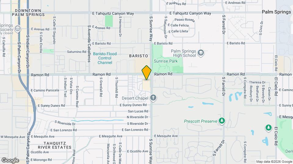 555 N Sunrise Way Map and Location Details