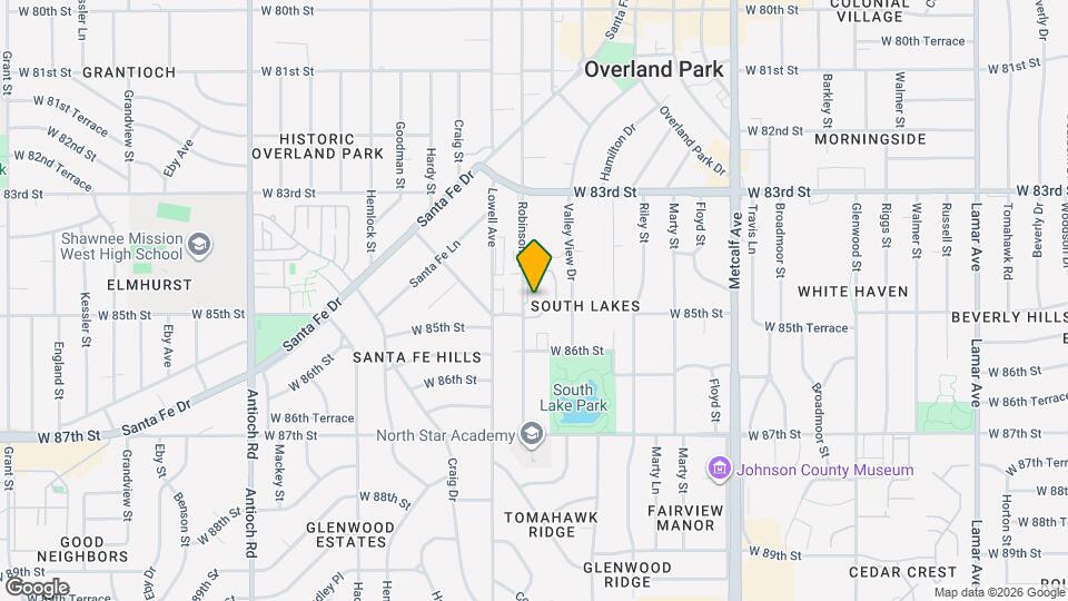 8455 Robinson St Map and Location Details