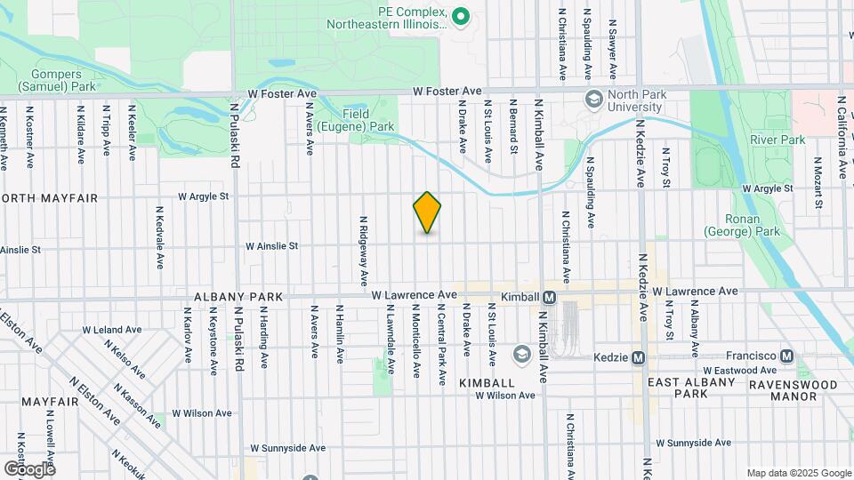 3607 W Ainslie St Map and Location Details