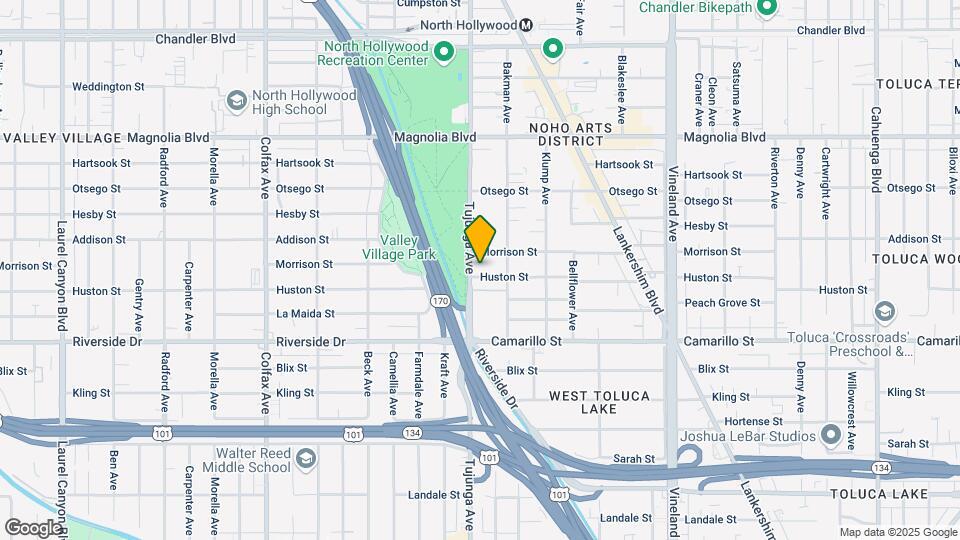 4908 Tujunga Ave Map and Location Details