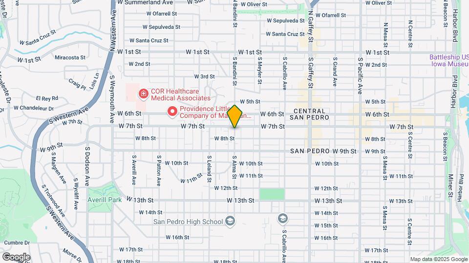 735 S Alma St, Unit 735 Map and Location Details