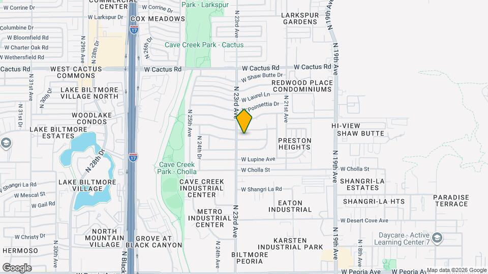 2246 W Sierra St Map and Location Details