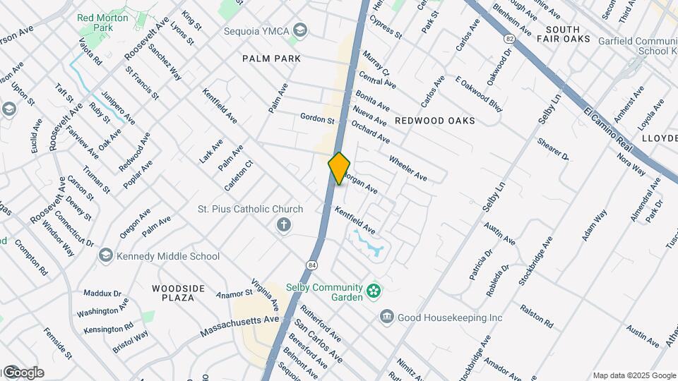 955 Woodside Rd Map and Location Details