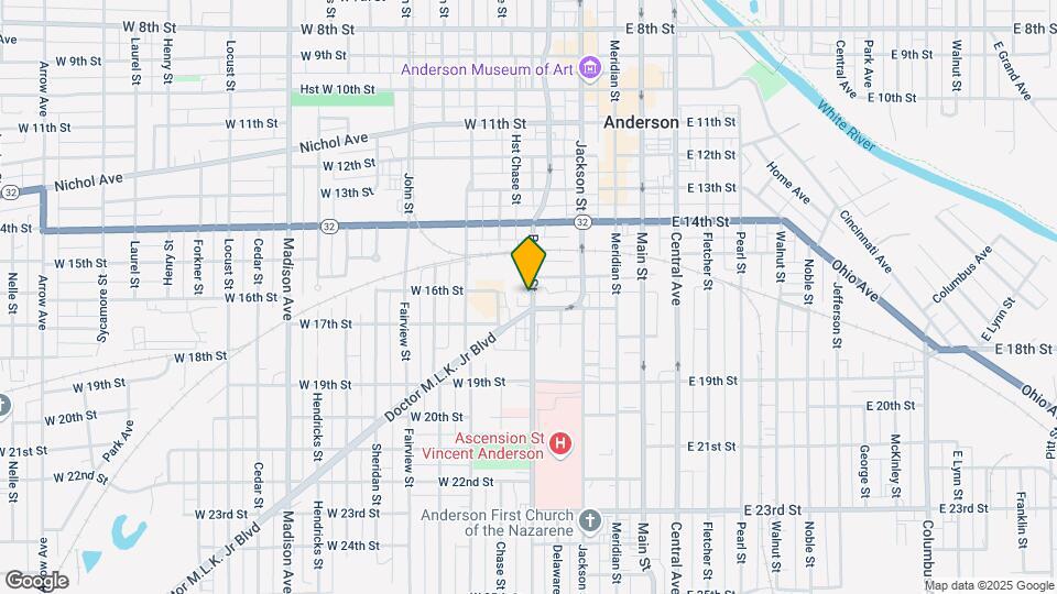 1627 Brown St Map and Location Details