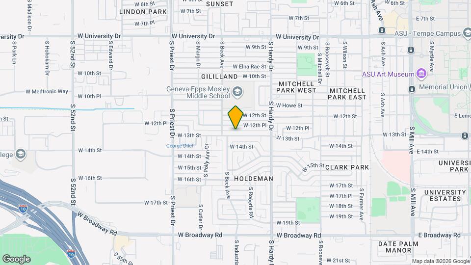 1022 W 13th St Map and Location Details