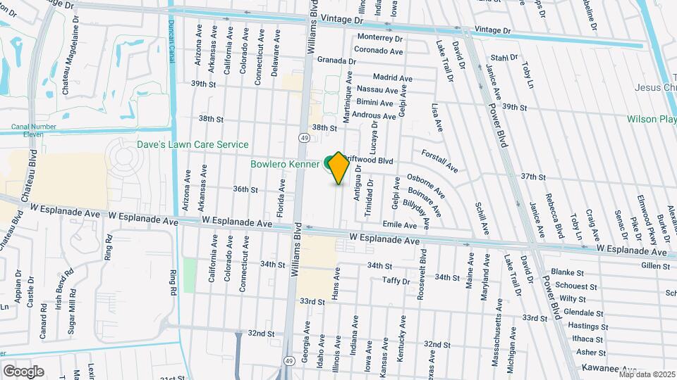 3617 Martinique Ave Map and Location Details