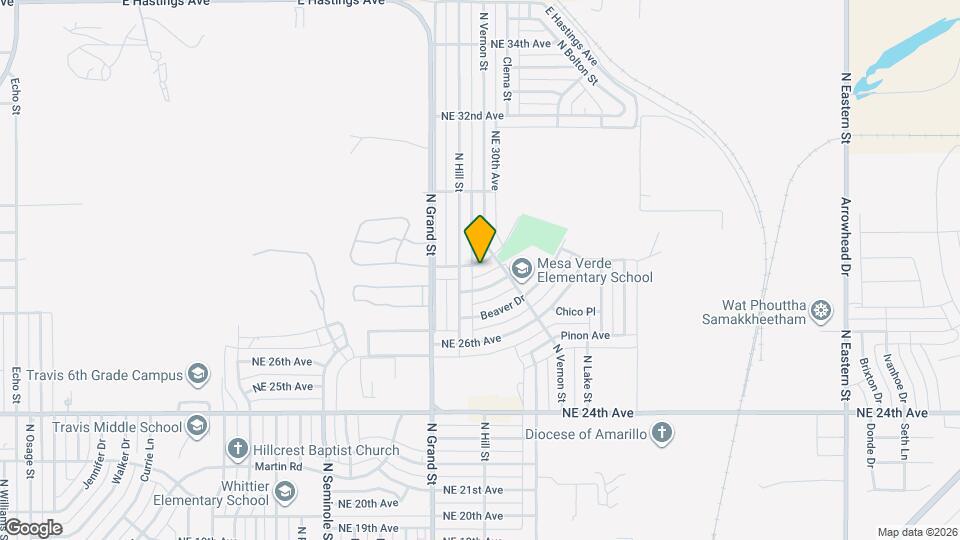 3806 Mesa Verde Dr Map and Location Details