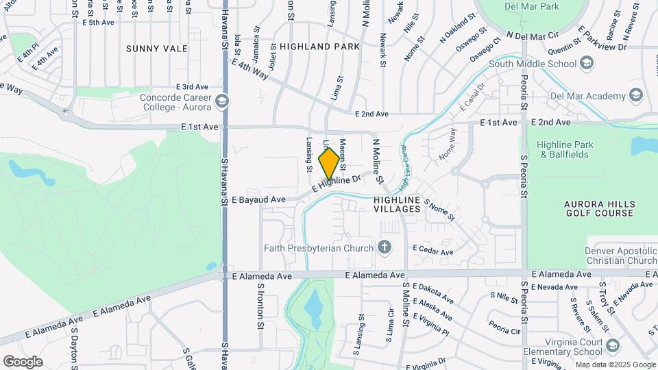 11324 E Highline Dr Map and Location Details